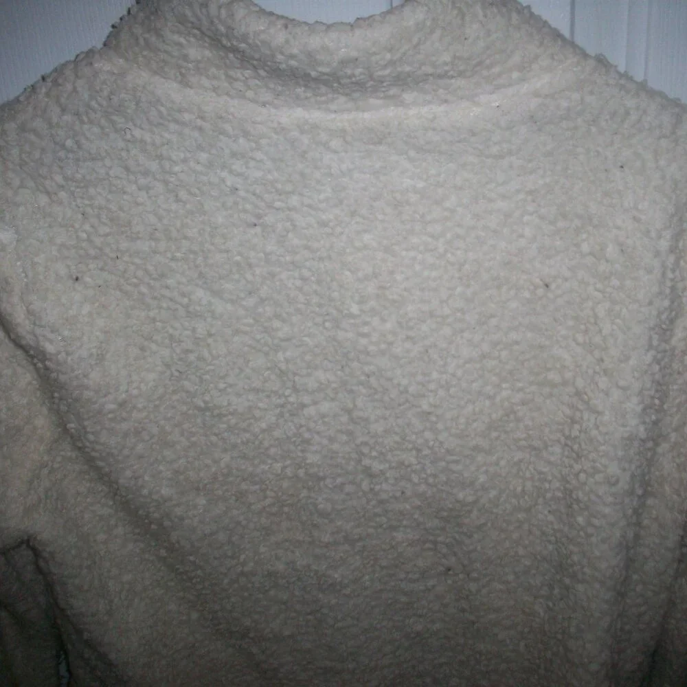 WEATHERPROOF Women's Sherpa Sweater Jacket long Sleeve Size Small S Cozy 1/4 Zip - Picture 3 of 11